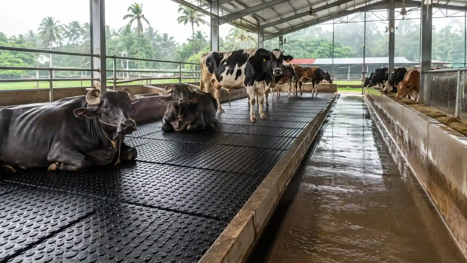Why Proper Flooring Is Essential for Buffalo and Cattle During Monsoon and Winter guide